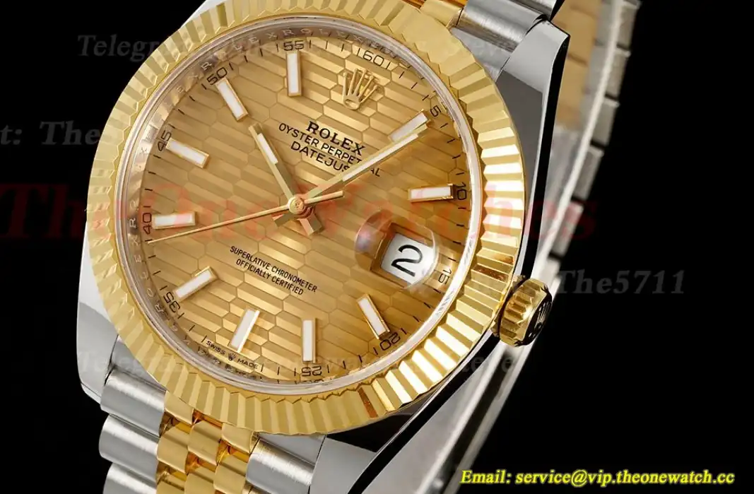 Datejust 41mm 126333 Jub YG SS Gold Textured Dial ARF SH3235