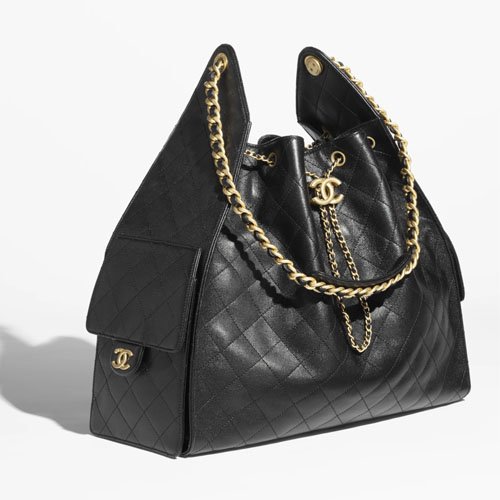 Chanel 25 Large Handbag Black